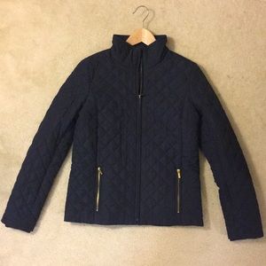 J.Crew Factory Navy Blue Quilted Jacket
